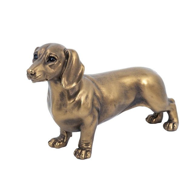 Copper Dachshund Figurine