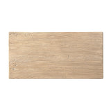 Hawthorne Reclaimed Elm Rectangular Trestle Coffee Table, Heritage Light Natural Brown - OROA Online Furniture