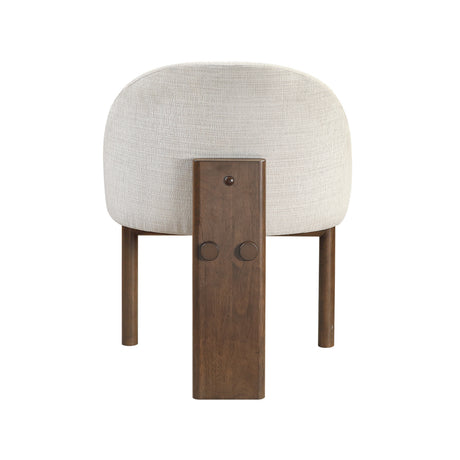 beige wooden dining chair