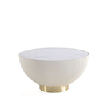 Stylish Coffee Table Round - Gold Base