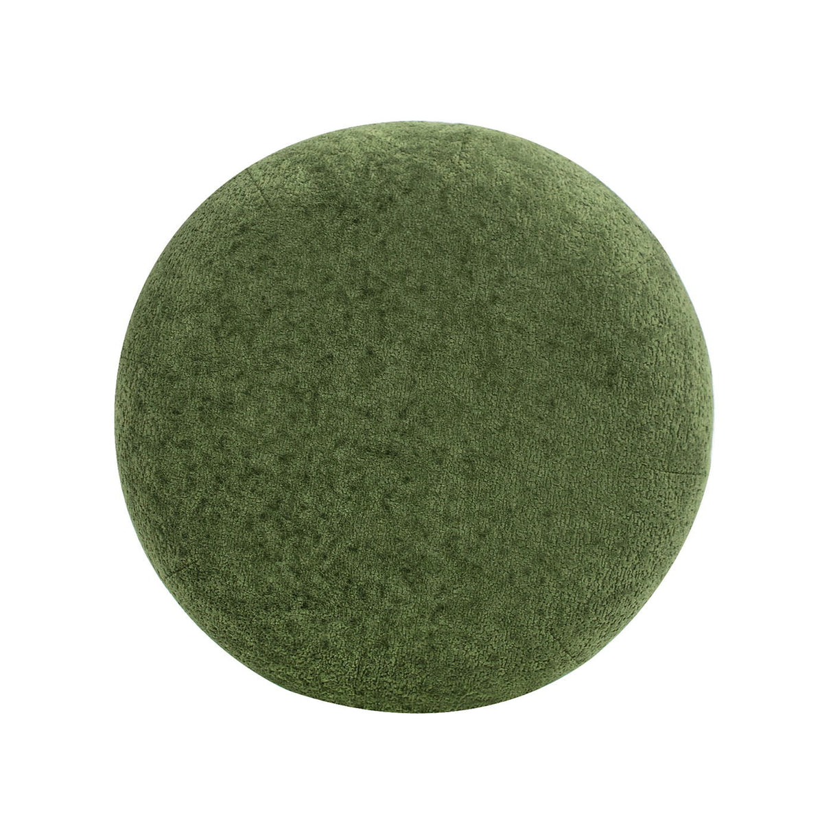Nest - Round Upholstered Moss Green Ottoman - OROA