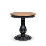 Reclaimed Pine Pedestal Side Table - Catchy