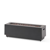 Modern Dark Grey - Outdoor Iron Propane Fire Pit