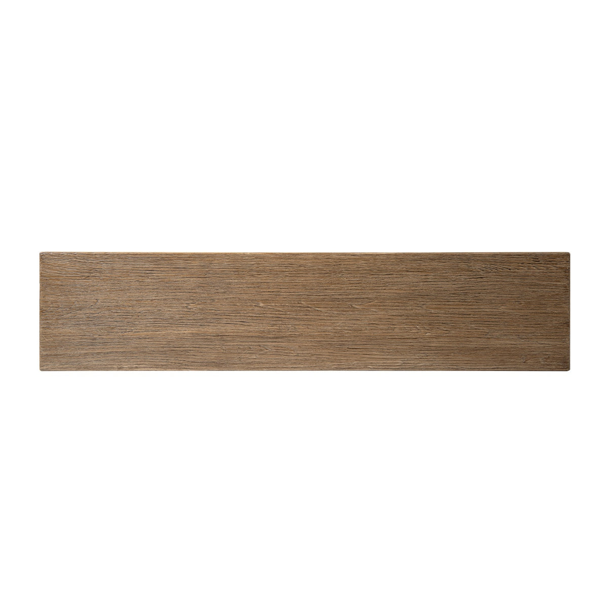 Hawthorne Reclaimed Elm Trestle Dining Bench, Heritage Medium Dark Brown - OROA Modern Furniture