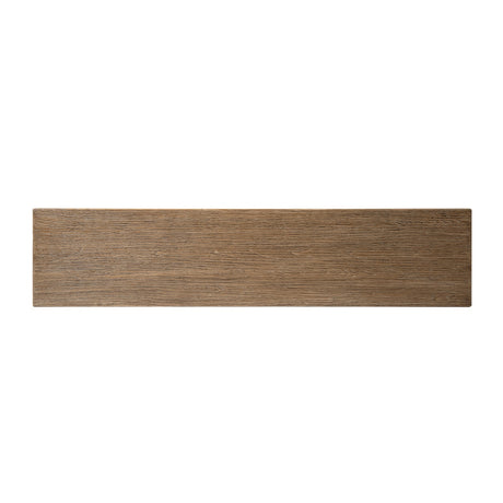 Hawthorne Reclaimed Elm Trestle Dining Bench, Heritage Medium Dark Brown - OROA Modern Furniture