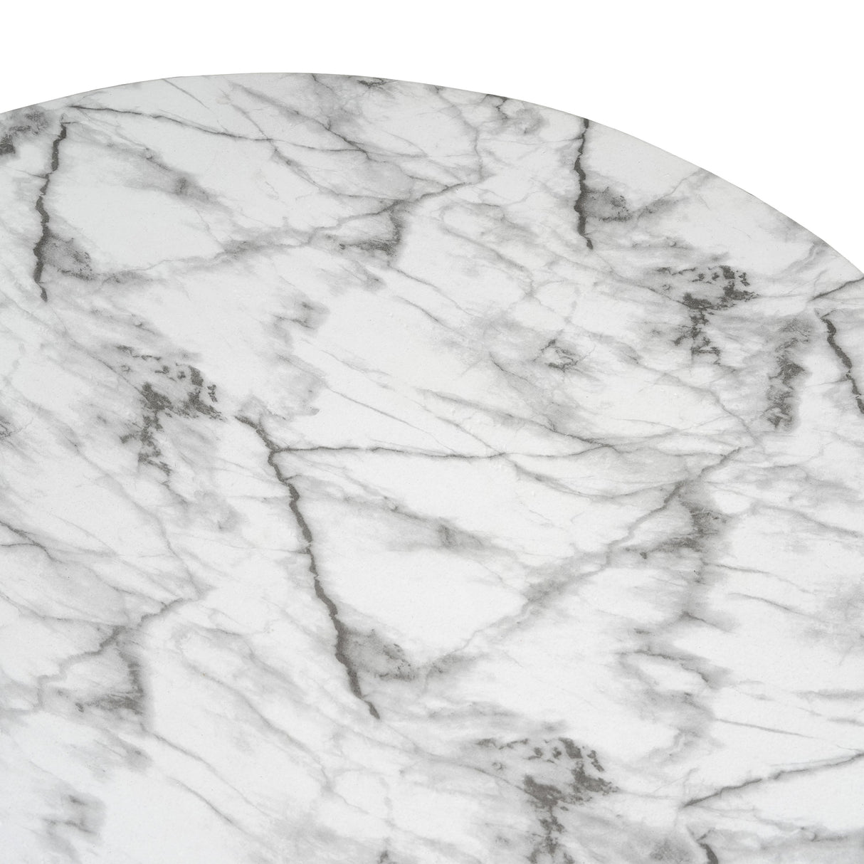 Marble Outdoor Coffee Table - Modern White