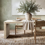 Geometric Waterfall Dining Table -  Reclaimed Wood - OROA
