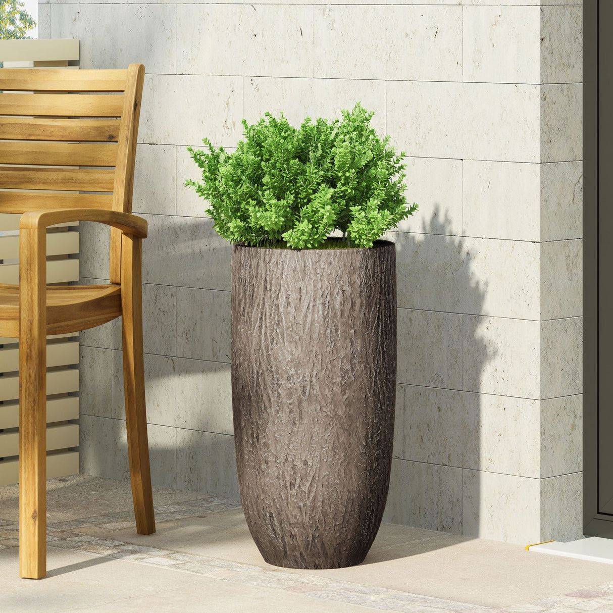 Outdoor Planter  - Natural Wood