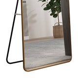 Floor Mounted Full Length Mirror - Gold Frame - OROA