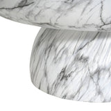 Marble Outdoor Coffee Table - Modern White