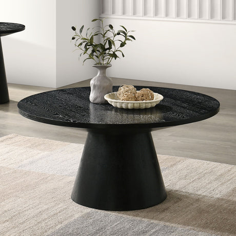 Black Round Cocktail Table | Catchy