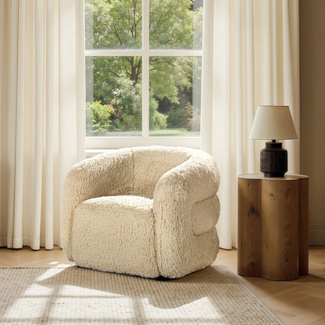 Swivel Arm Chair - New Zealand Wool Colt