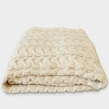 Hand-loomed Peruvian Pima Cotton & Undyed Baby Alpaca Throw Blanket - OROA