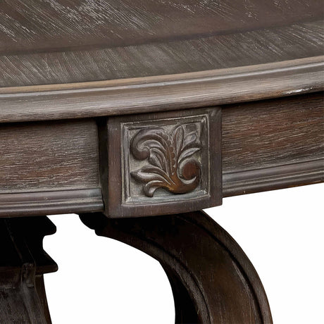 Solid Wood Pedestal Dining Table - OROA