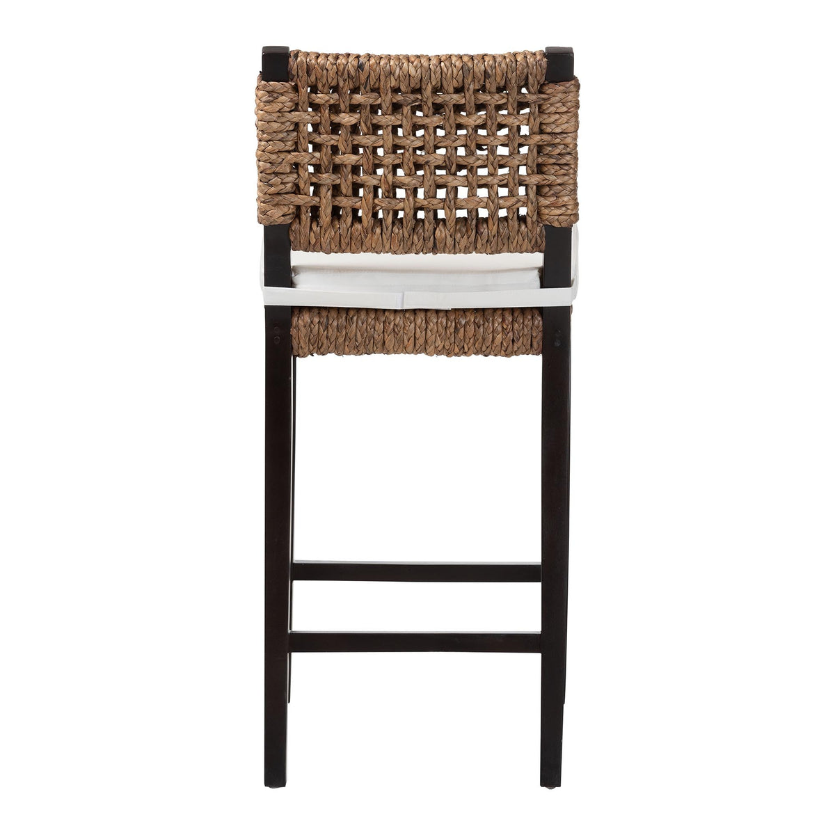Seagrass and Mahogany Wood Bar Stool – OROA, view 4