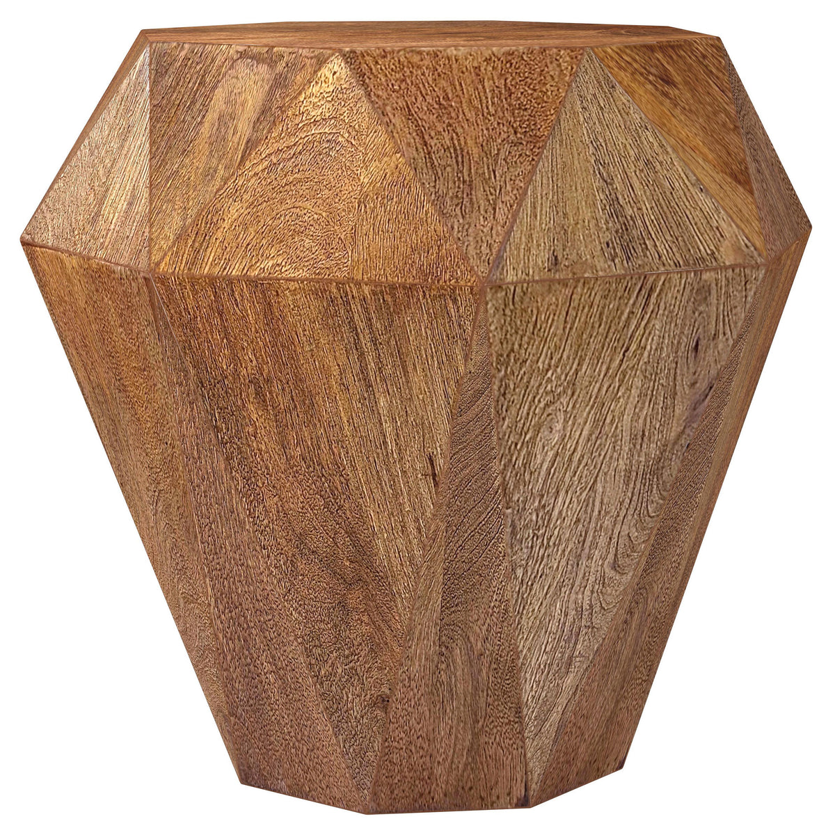 Natural Brown Mango Wood Side Table | Maison Naturelle