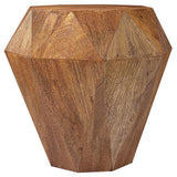 Natural Brown Mango Wood Side Table | Maison Naturelle
