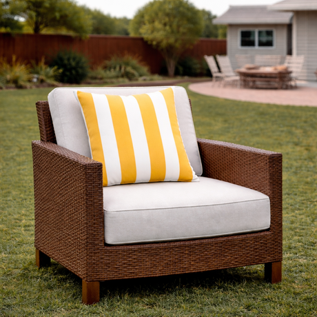 Outdoor Throw Pillows Waterproof & Fade-Resistant Stripey (S/2)