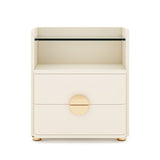2 Drawer Nightstand - Beige Classic