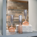 Etched Smoke Glass Bud Vases (S/3) - OROA