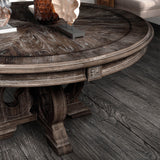 Solid Wood Pedestal Dining Table - OROA