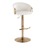 Glam Adjustable Bar Stool (S/2) - Claire