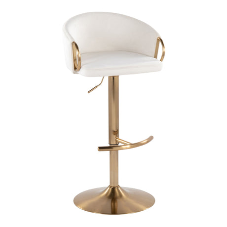 Glam Adjustable Bar Stool (S/2) - Claire