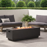 Modern Dark Grey - Outdoor Iron Propane Fire Pit