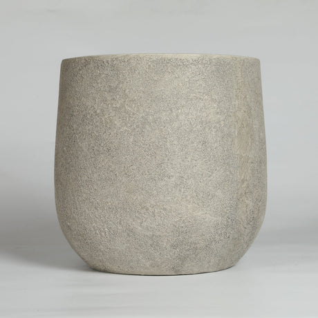 Round Concrete Planter (S/2) - Antique Grey