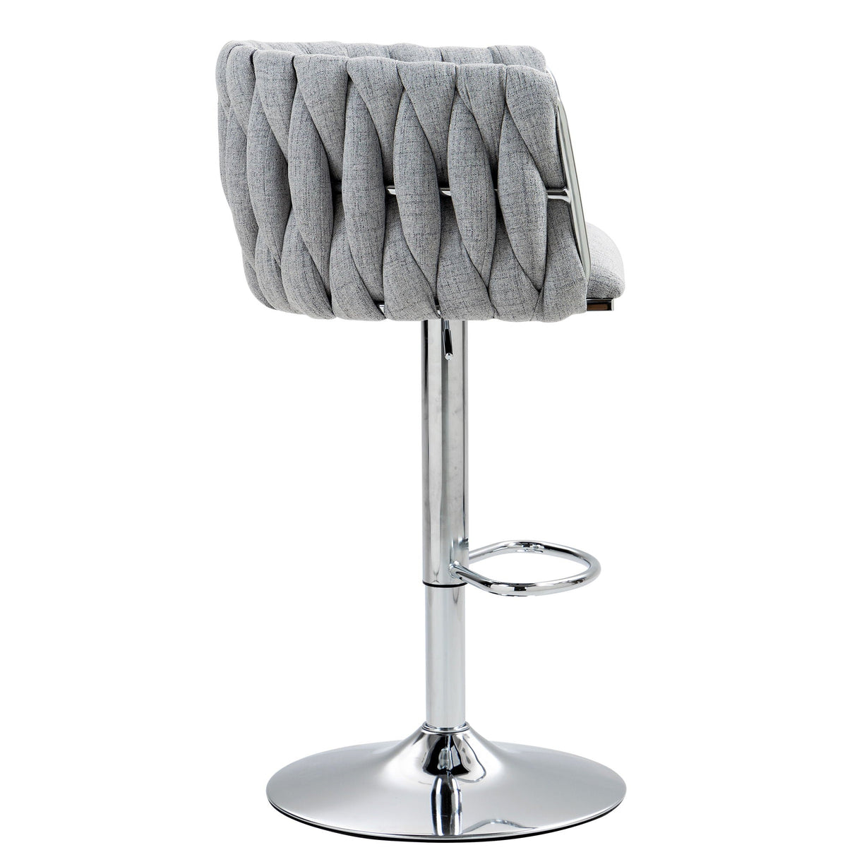Swivel Adjustable Bar Stools Gray (S/2) - OROA