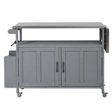 Foldable Outdoor Kitchen Island Patio - Gray