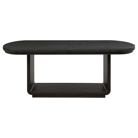 wood oval dining table