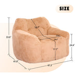Beanbag Sofa Chair With Armrests - OROA