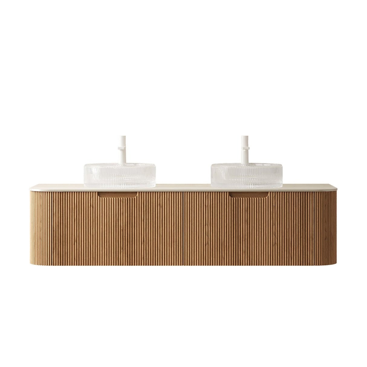 Bathroom Vanity & Glass Sink- OROA