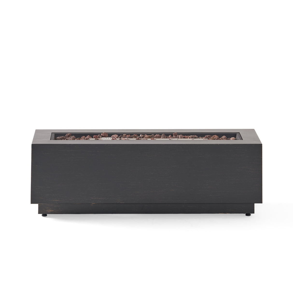Modern Dark Grey - Outdoor Iron Propane Fire Pit