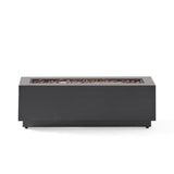 Modern Dark Grey - Outdoor Iron Propane Fire Pit