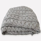 Hand-loomed Peruvian Pima Cotton & Undyed Baby Alpaca Blanket - OROA