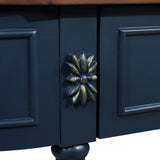 Modern European furniture - Retro Curved Wood Console Table - www.oroa.com