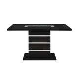 Contemporary Style Black Dining Table | Catchy
