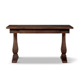 Whitmore Reclaimed Pine Writing Desk, Java Brown with Natural Grain - OROA Modern Furniture