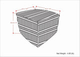 Safford - Square Outdoor/Indoor Pouf - OROA