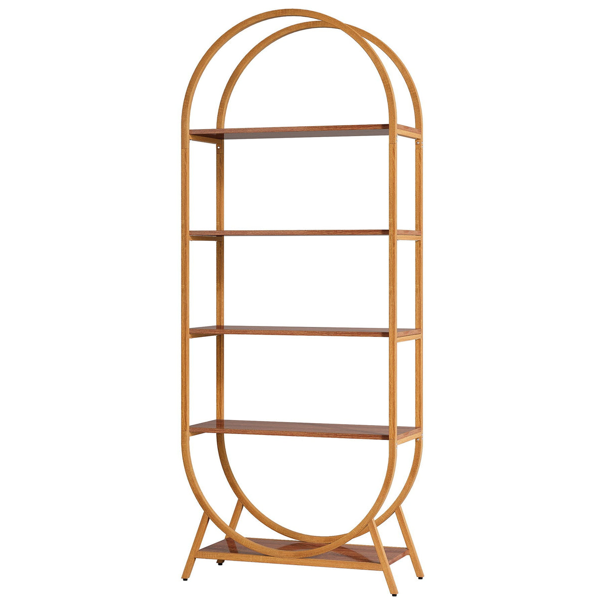 Modern Arched 5-Tier Bookshelf | OROA