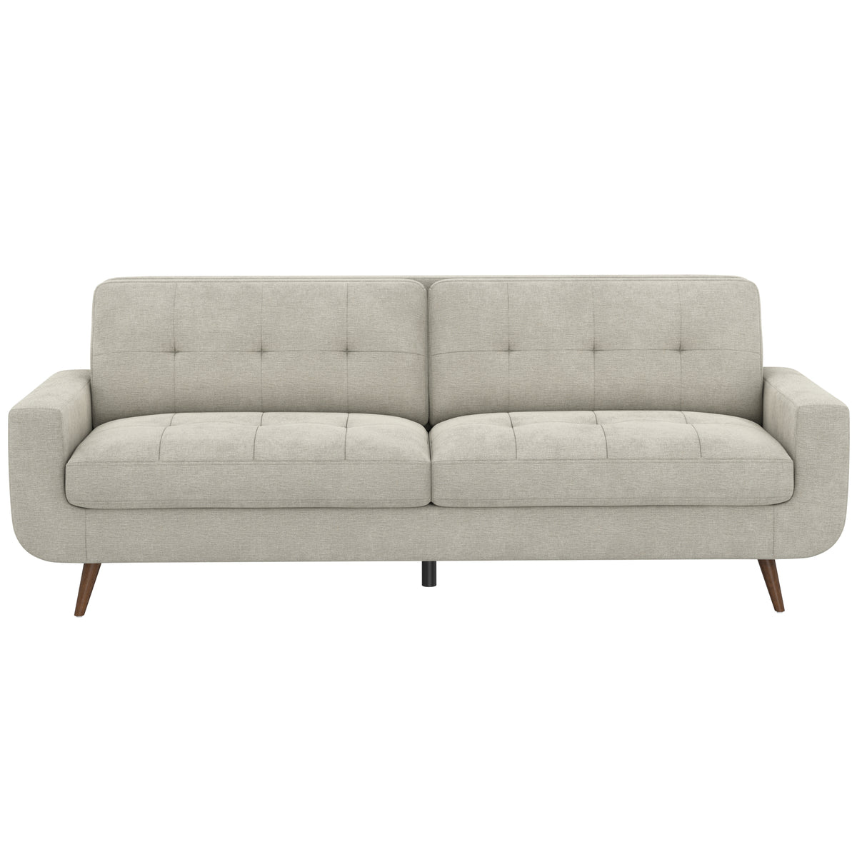 Fog Beige Tufted Upholstered Sofa – OROA, view 1
