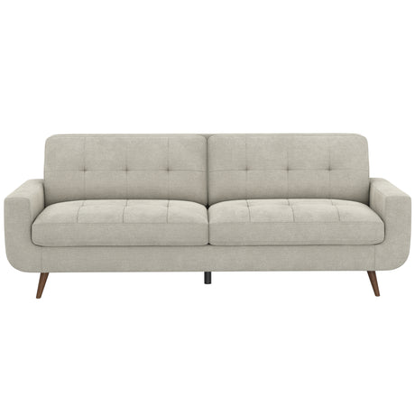 Fog Beige Tufted Upholstered Sofa – OROA, view 1
