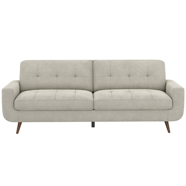 Fog Beige Tufted Upholstered Sofa – OROA, view 1