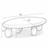 Cobblestone Coffee Table - White balance