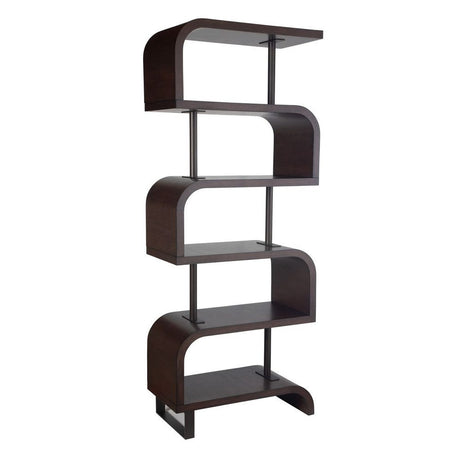Mahogany Modern Bookcase | Uttermost Bia