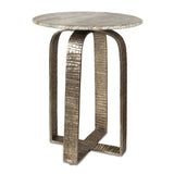 Modern European furniture - Round Marble Indoor/Outdoor Side Table - www.oroa.com