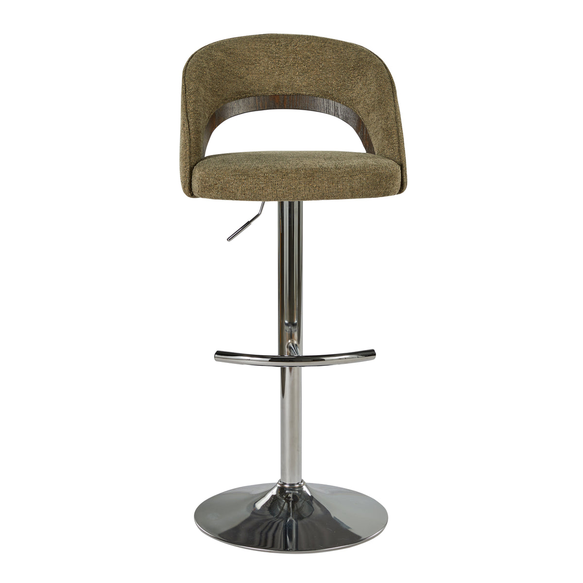 Sage Green Walnut Adjustable Swivel Bar Stools Set of 2 – OROA, view 7