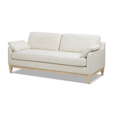 Pasadena Modern Farmhouse Sofa, Flax White Linen - OROA Modern Furniture